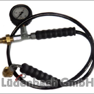 Umfüllschlauch 1,3m Argon/CO2/K18 mit Manometer