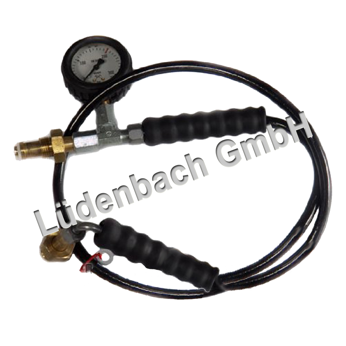 Umfüllschlauch 1,3m Argon/CO2/K18 mit Manometer