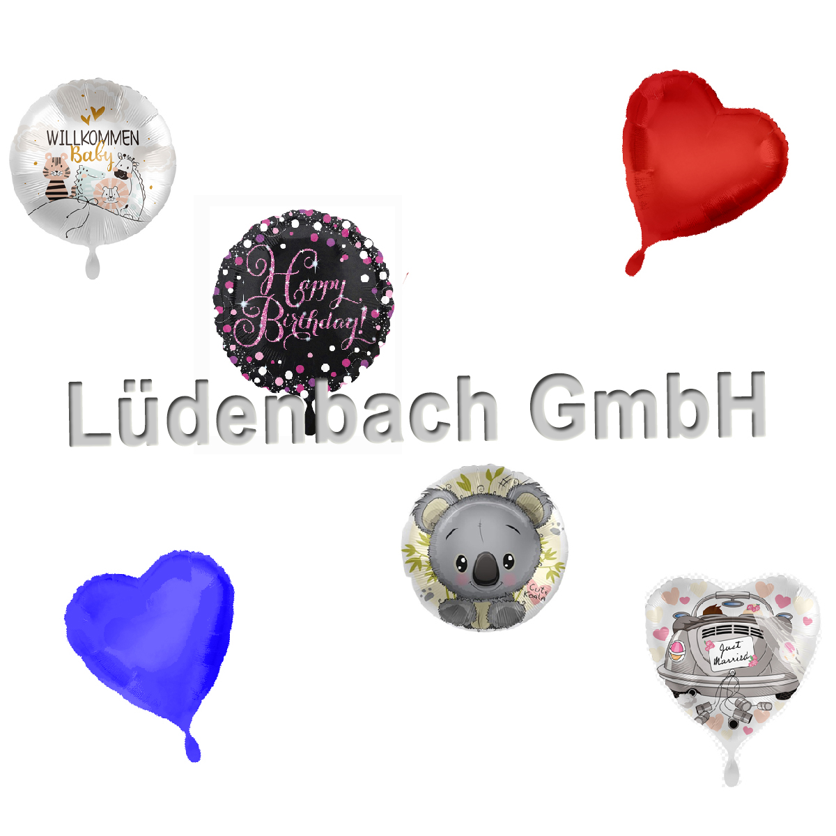 Folienballons gefüllt